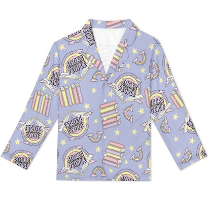 Long Pajama Set - Books Over People