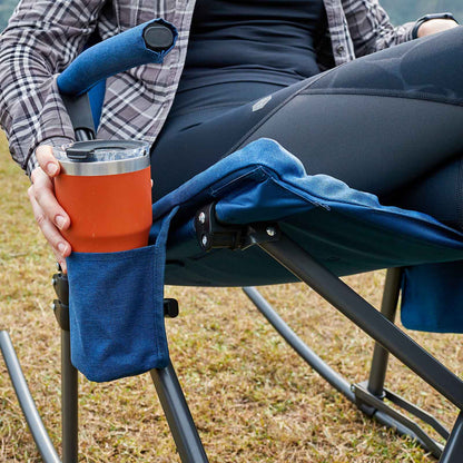 EVER ADVANCED Collapsible Patio Rocking Camping Chair