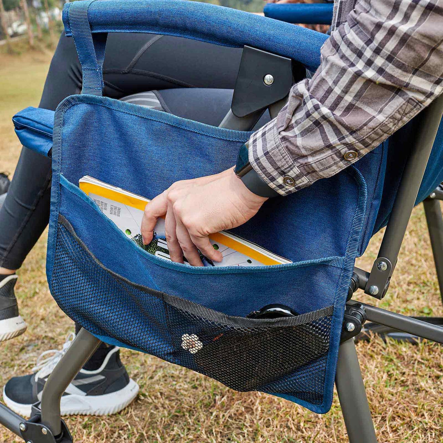 EVER ADVANCED Collapsible Patio Rocking Camping Chair