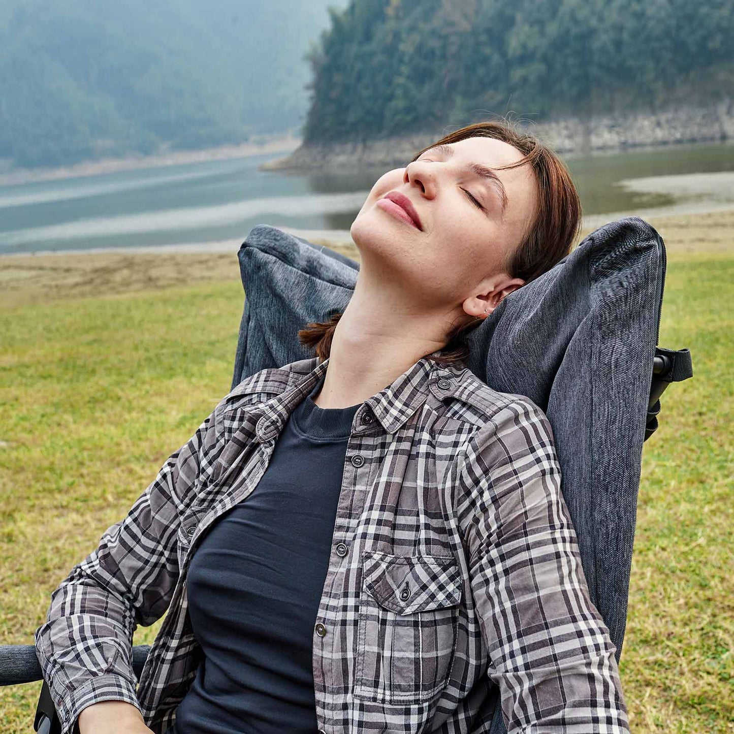 EVER ADVANCED Collapsible Patio Rocking Camping Chair