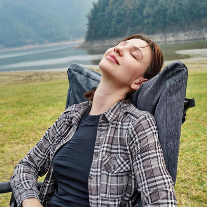 EVER ADVANCED Collapsible Patio Rocking Camping Chair