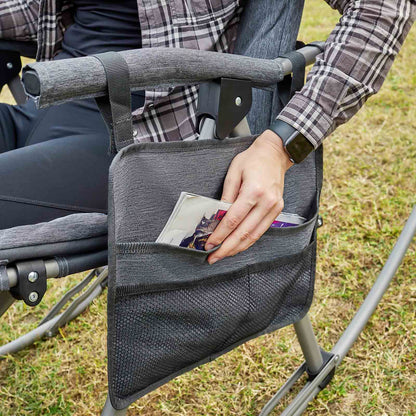 EVER ADVANCED Collapsible Patio Rocking Camping Chair
