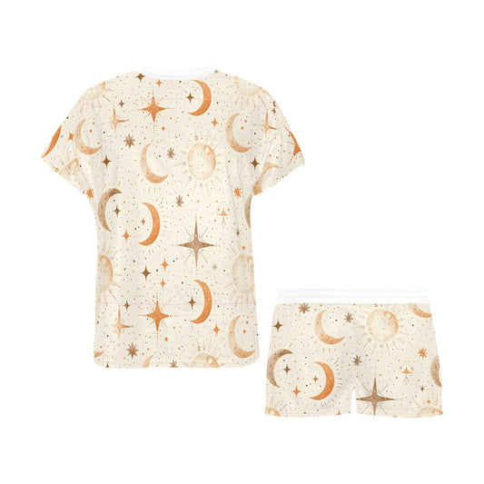 Short Pajama Set - Stars & Moons