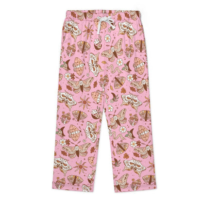 Long Pajama Set - Pink Boho Butterfly Design