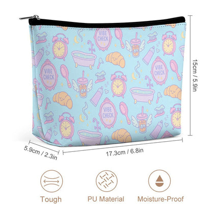 Cosmetic Bag - Vibe Check - Pastel Blue