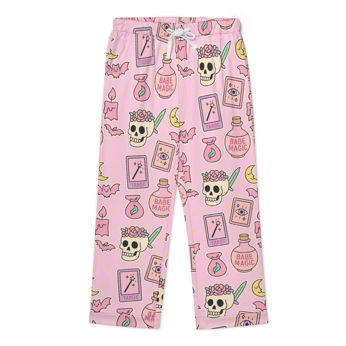 Pastel Pink Punky Rebel Skull