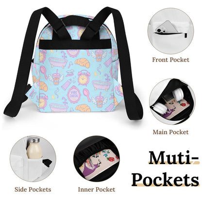 Mini Backpack - Vibe Check - Pastel Blue