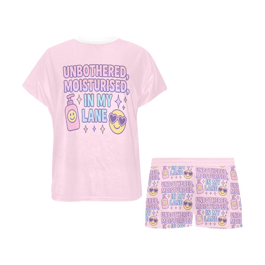 Short Pajama Set - Unbothered, Moisturized, In My Lane