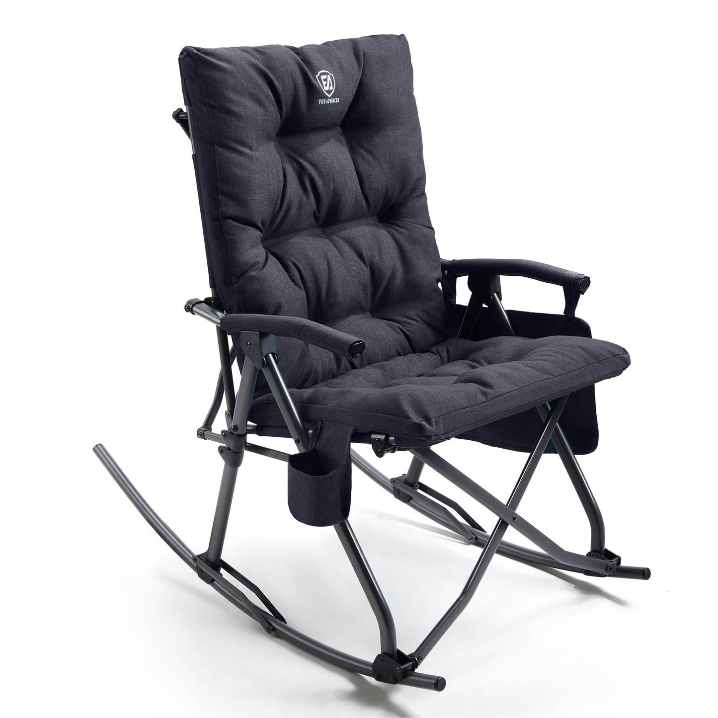 EVER ADVANCED Collapsible Patio Rocking Camping Chair - Portal Outdoors