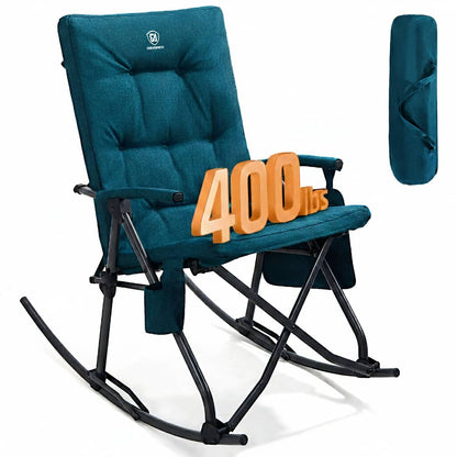 EVER ADVANCED Collapsible Patio Rocking Camping Chair