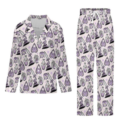 Long Pajama Set - Witchy Potions Print