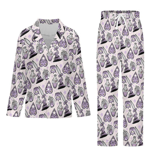 Long Pajama Set - Witchy Potions Print