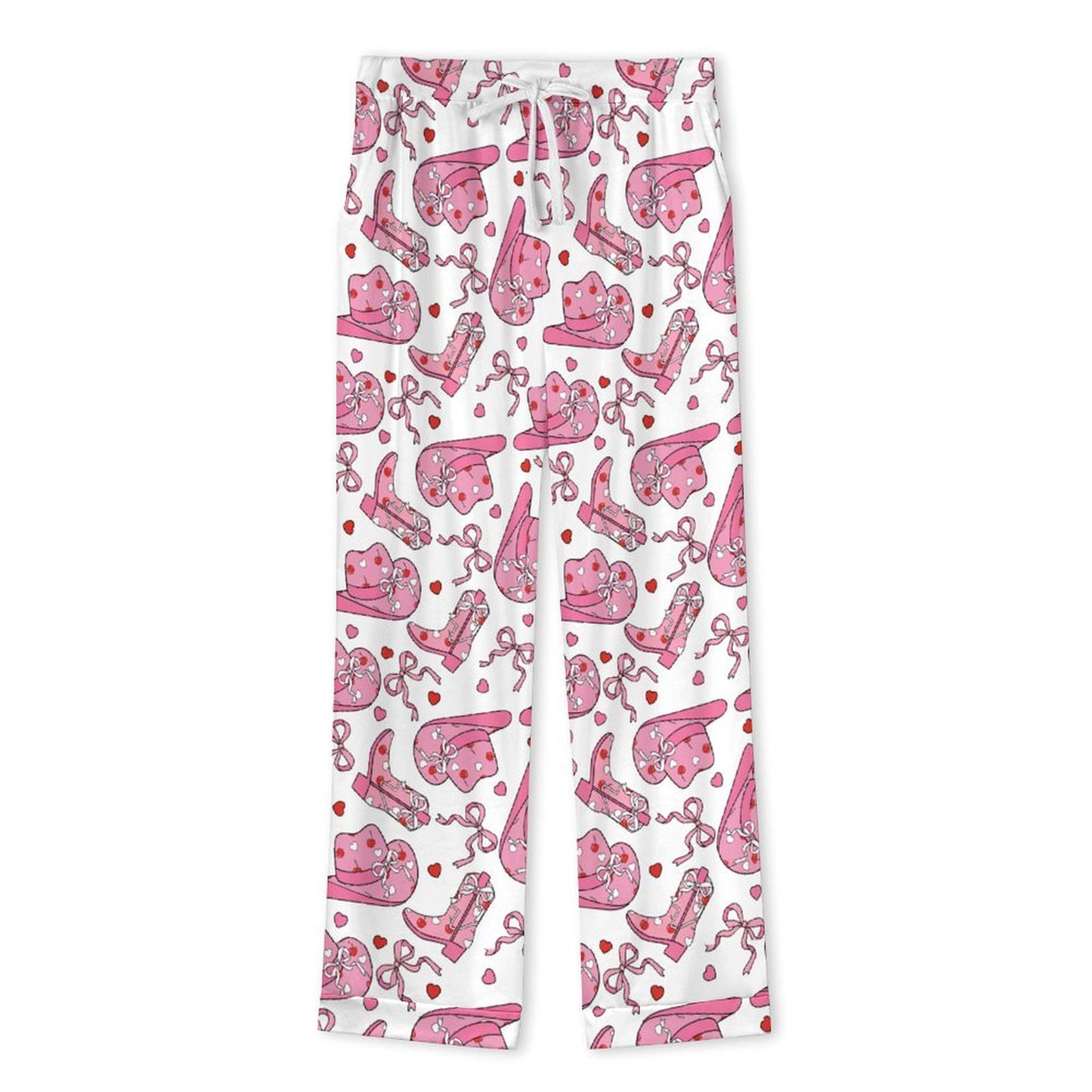 Long Pajama Set - Cowgirl Print