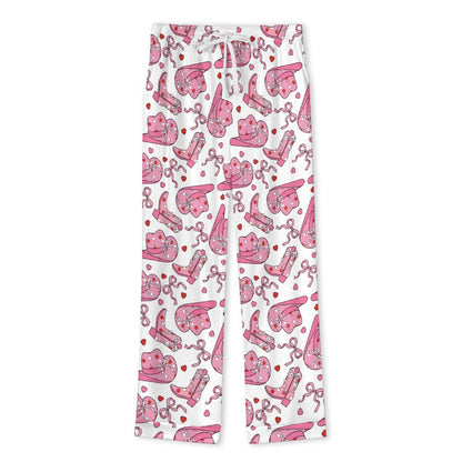 Long Pajama Set - Cowgirl Print