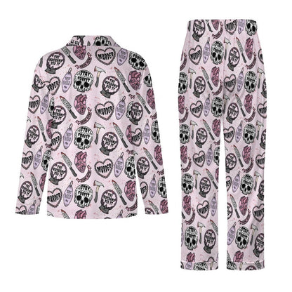 Long Pajama Set - Light Pink True Crime Junkie