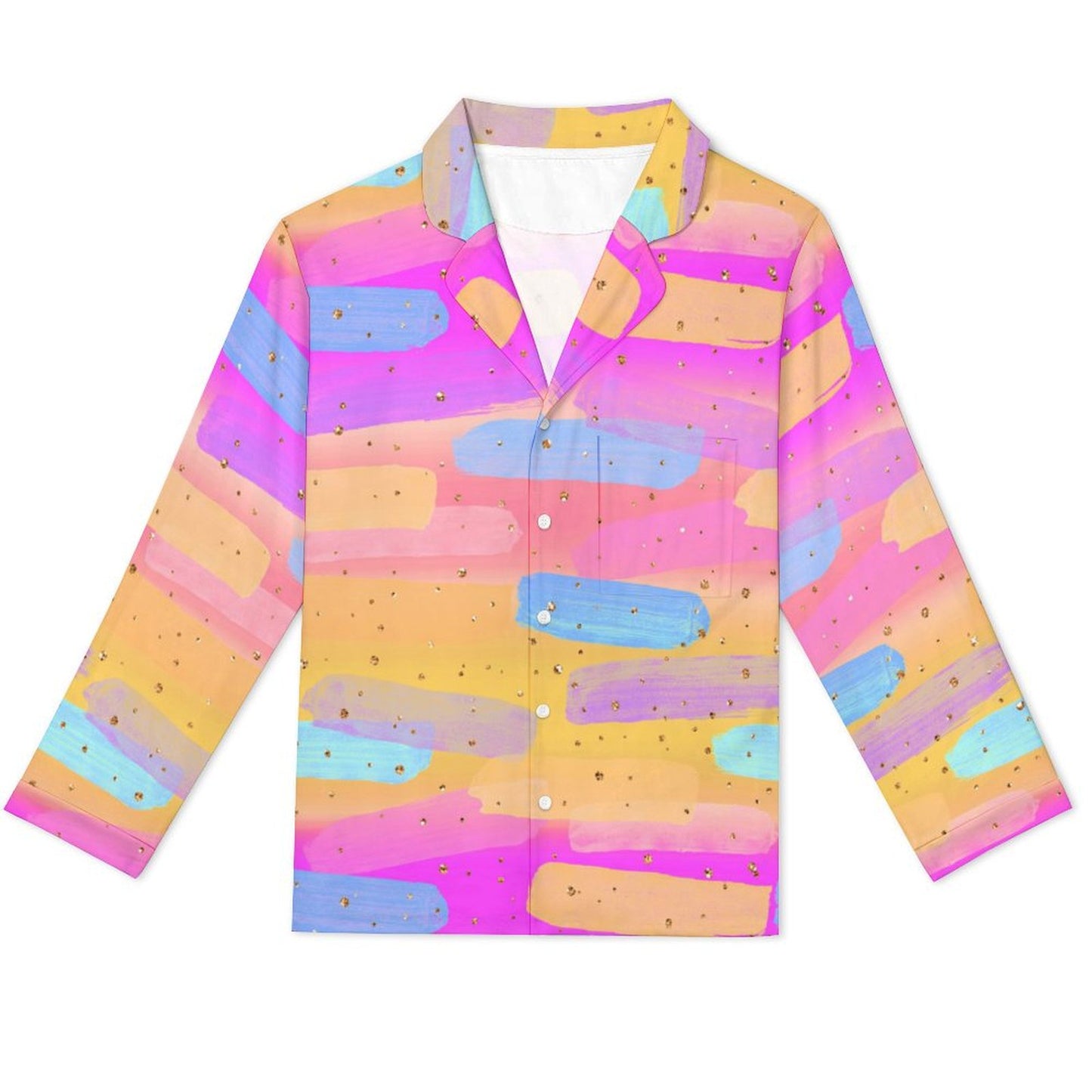Long Pajama Set - Bright Pink