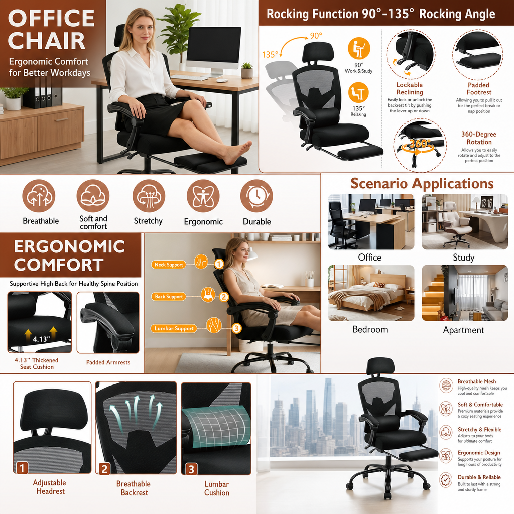 Why you'll love the CDC Stealth™ Ergonomic Chair
