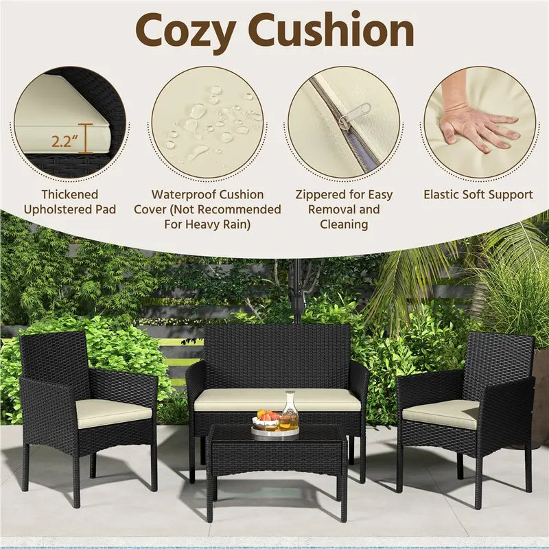 4 Piece Outdoor Reception Set