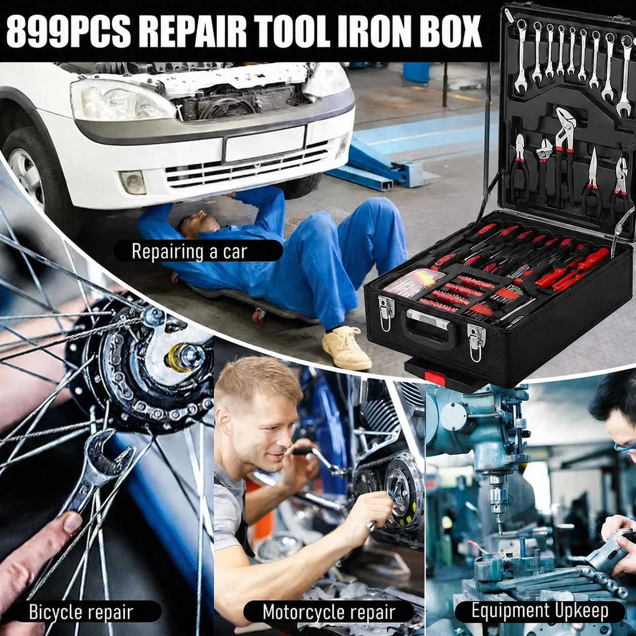 899 Piece Complete Wheeled Tool Set