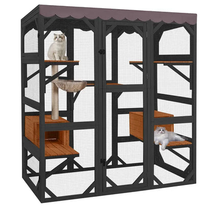 Outdoor Catio with Roof & Window Access