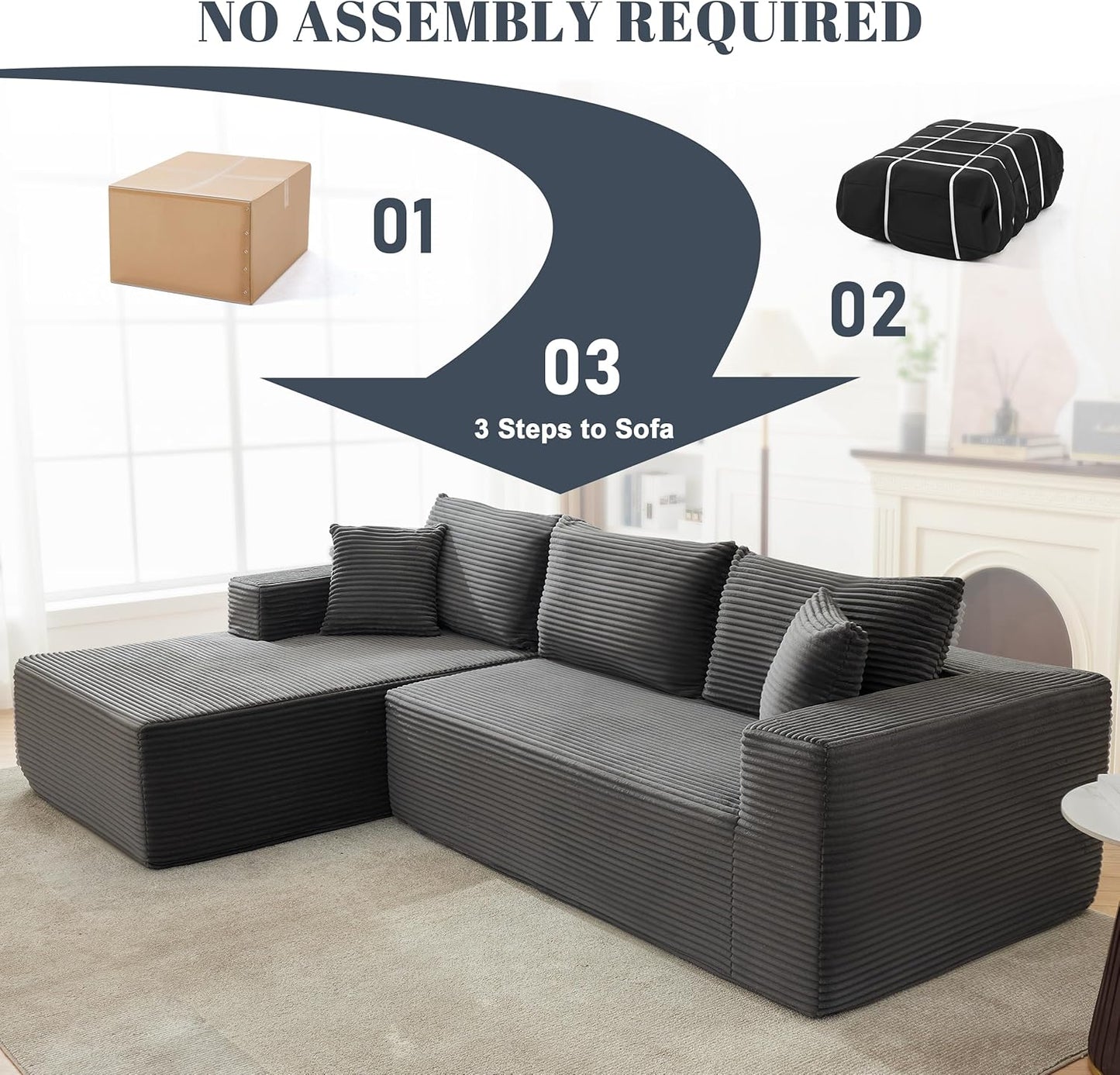 Marlow Boneless Cloud Couch "NINE"